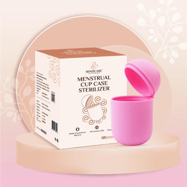 Senzicare Menstrual Cup Sterilizer & Case – Pink