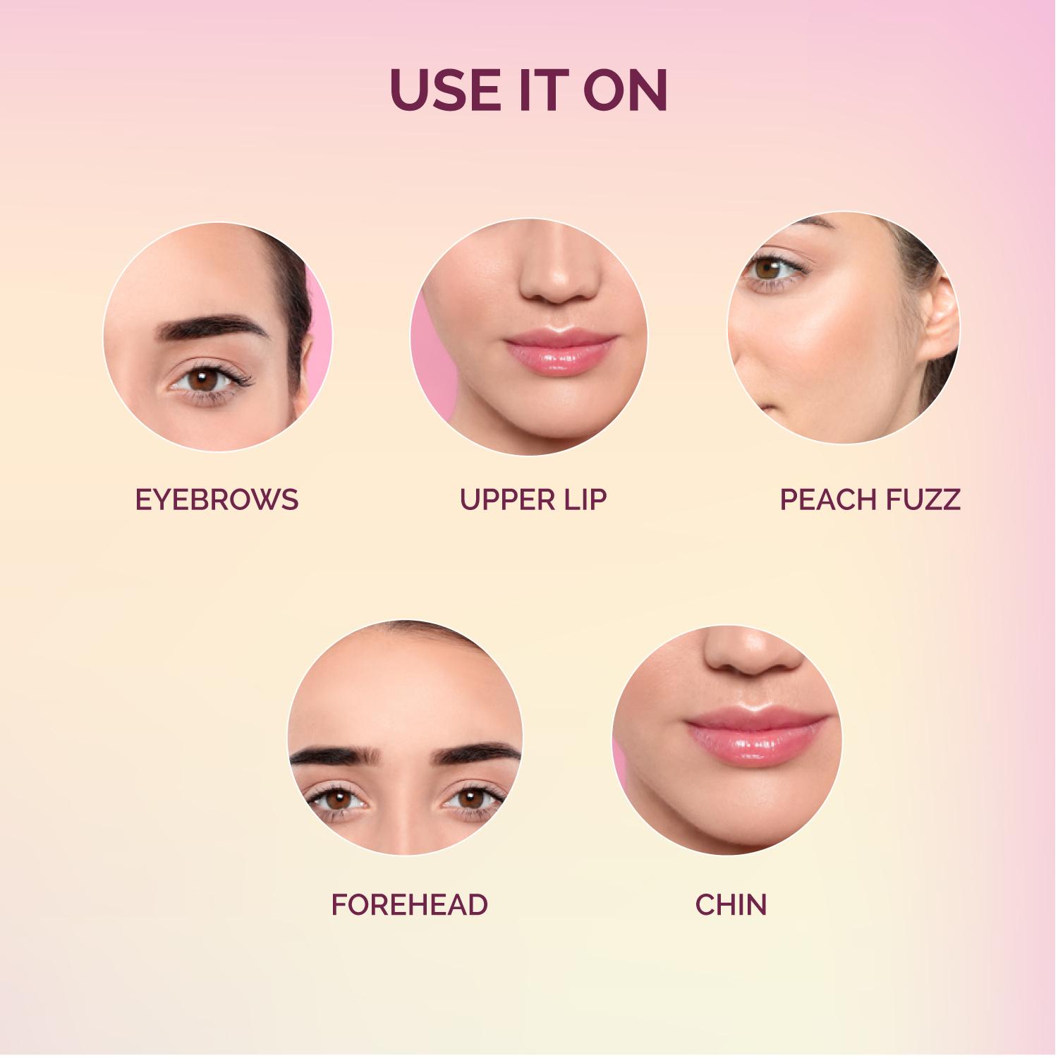 Senzicare Reusable Face Razor for Women Facial Hair 3 Razors