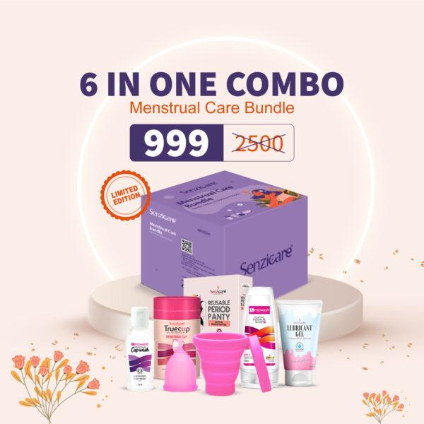 Menstrual Care Bundle Combo- 6 IN ONE combo