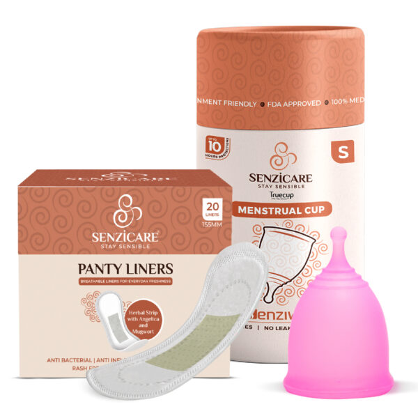 CupComfort Bundle: Menstrual Cup with Free Pantyliners (20)