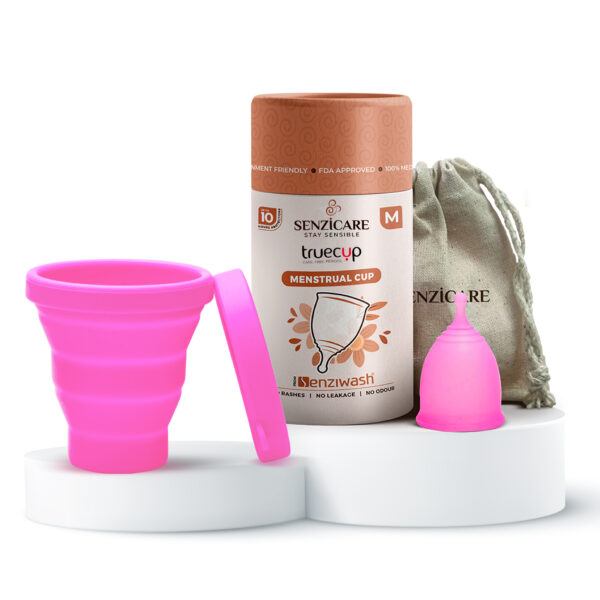 Senzicare Truecup Reusable Menstrual Cup & Sterilizer Cup for Women