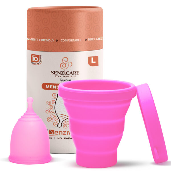 Senzicare Truecup Reusable Menstrual Cup & Sterilizer Cup for Women