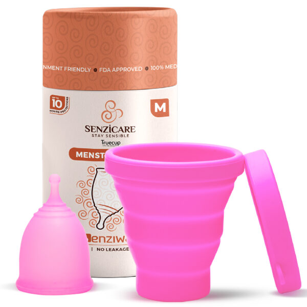 Senzicare Truecup Reusable Menstrual Cup & Sterilizer Cup for Women