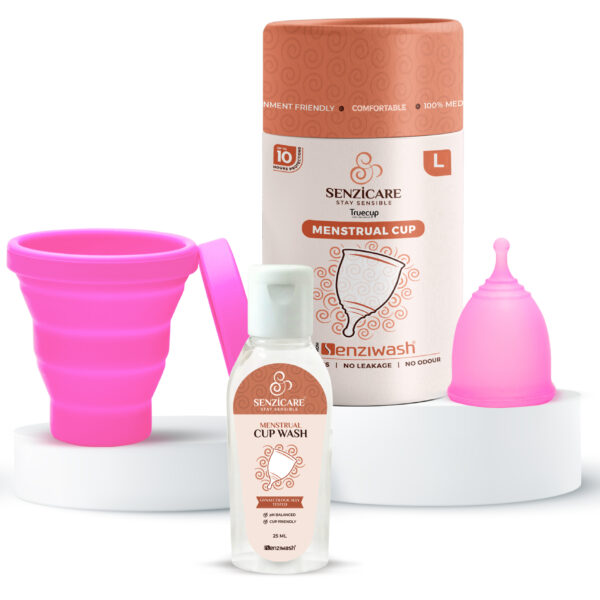 Senzicare Reusable Menstrual Cup,Cup wash and Sterilizer Container for women