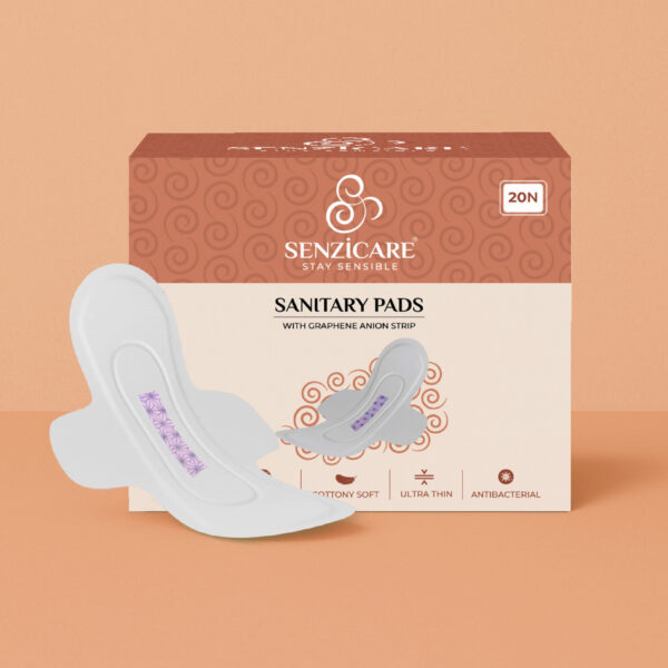 Senzicare Graphene Anion Ultra Thin Breathable Sanitary Napkins