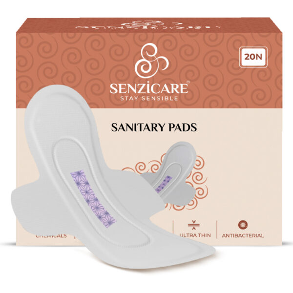 Senzicare Graphene Anion Ultra Thin Breathable Sanitary Napkins -20 XXL