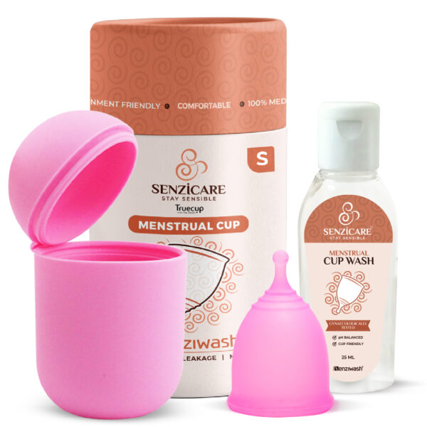 Reusable Menstrual Cup With Cup wash and Sterilizer Case by Senzicare