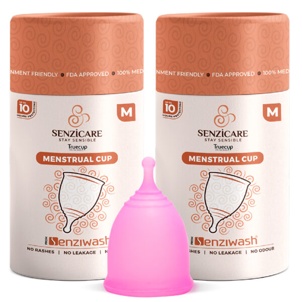 Senzicare Menstrual Cup for Women | Reusable Menstrual Cup | 2 Menstrual Cups | Combo Pack