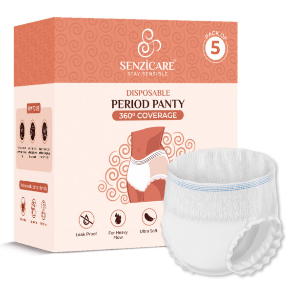 Senzicare Disposable Period Panty – Leak-Proof Comfort for Heavy Flow Days